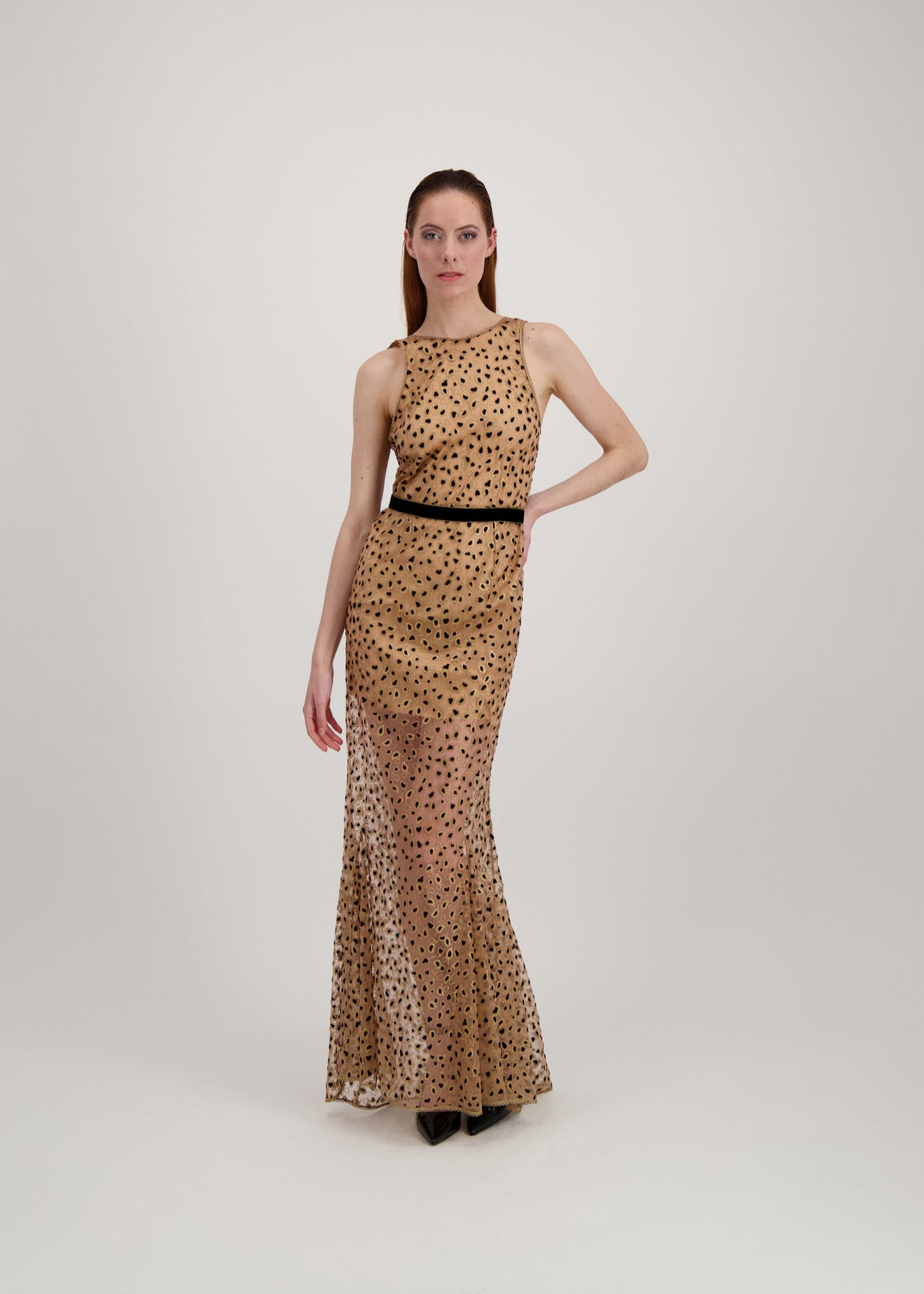 Robe en tulle motifs Leopard