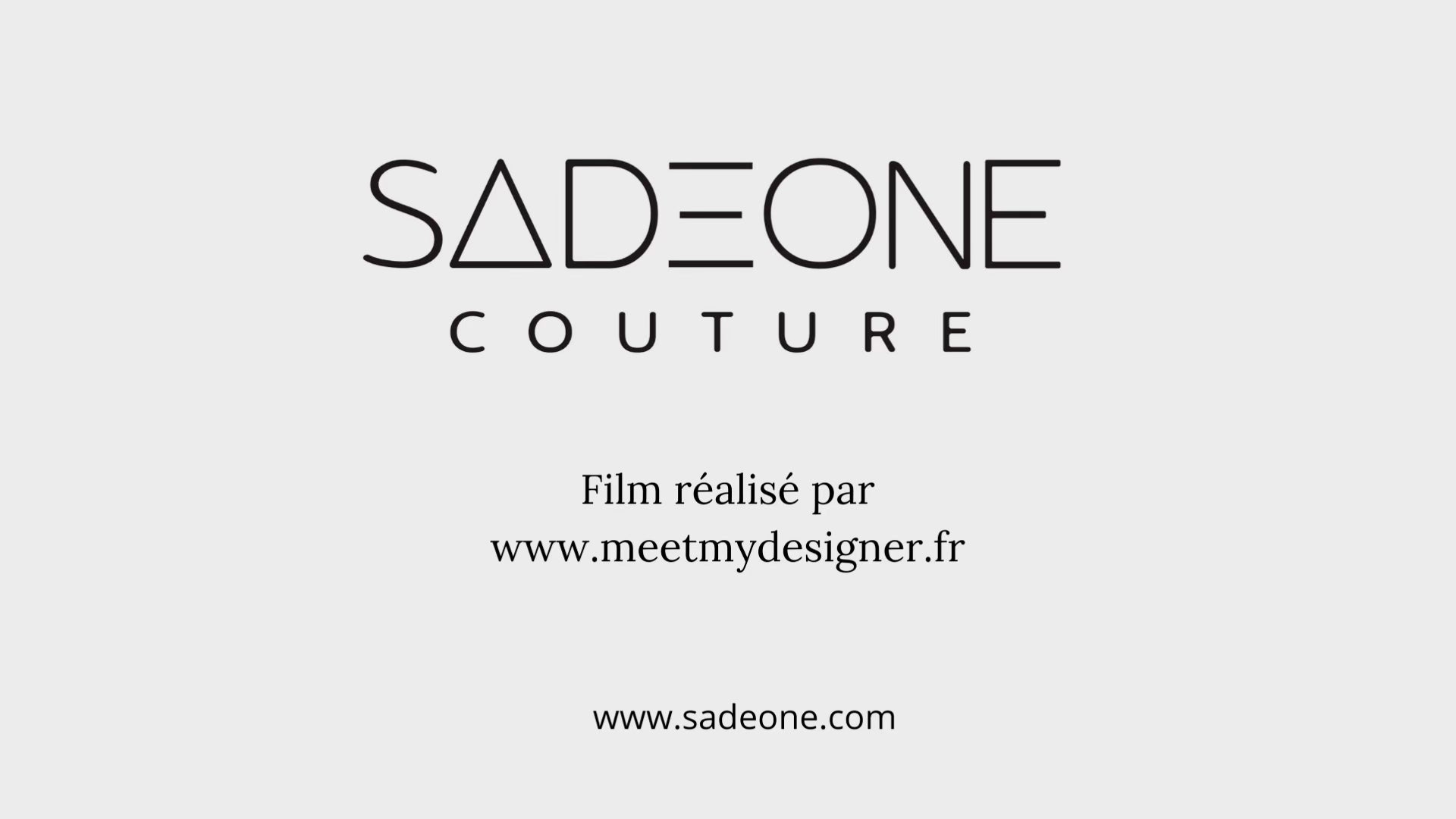 Charger la vidéo : Les coulisses SADEONE Couture