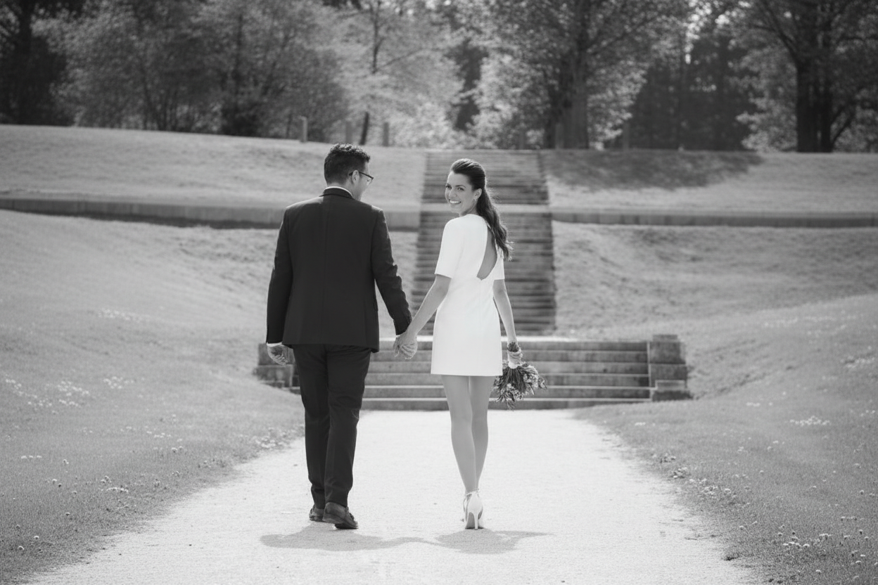 Robes de mariage noir et blanc