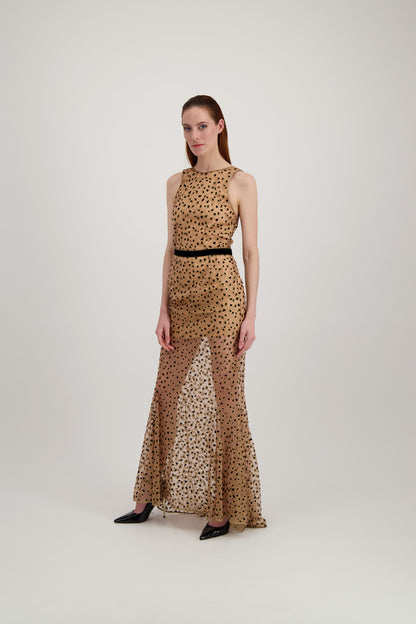 Robe en tulle motif Leopard