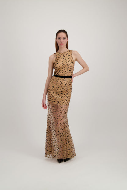 Robe n tulle motifs Leopard 
