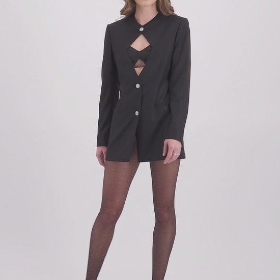 Video veste noir Janis Sadeone Couture