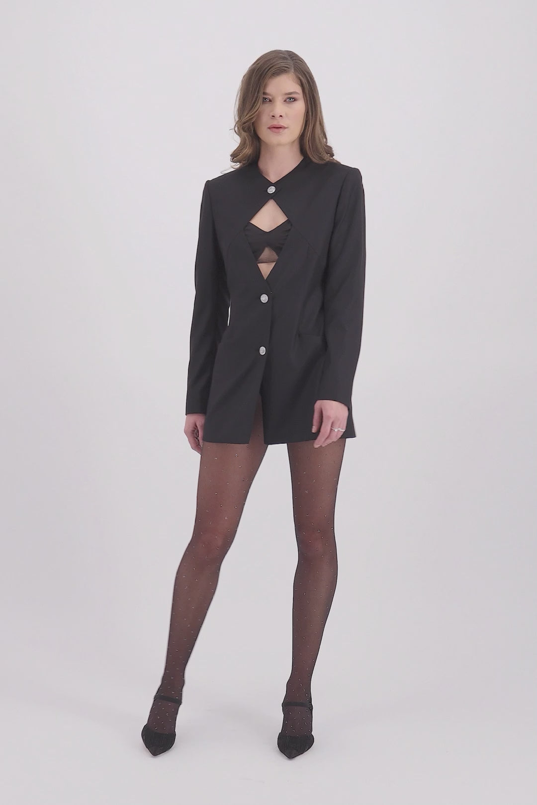 Video veste noir Janis Sadeone Couture